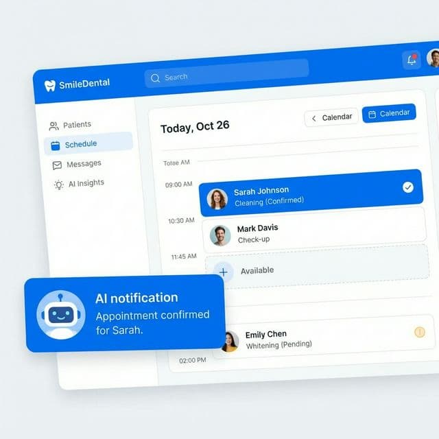 AI Receptionist Interface